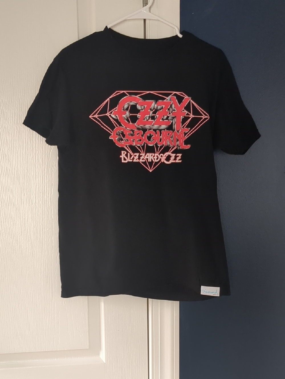 Diamond Supply Co. Black T-Shirt with Red Ozzy Osbourne Graphic
